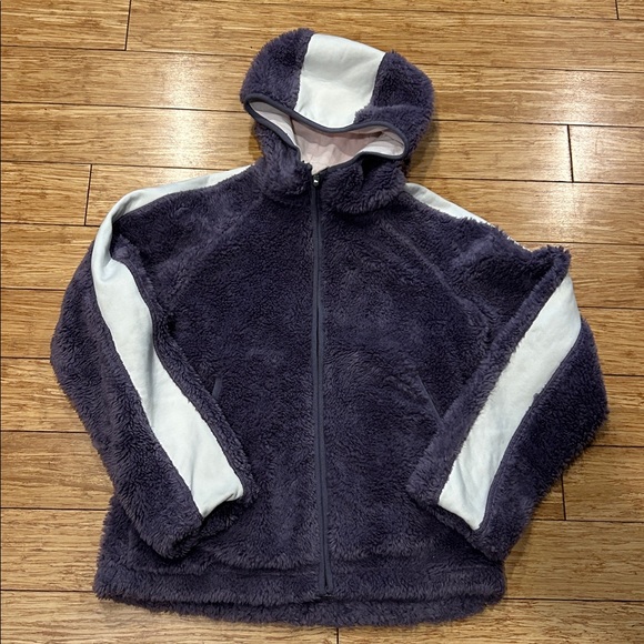 Helly Hansen Purple and Cream Lined Fleece Jacket Women’s Medium - Picture 1 of 5